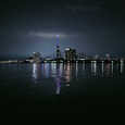 愛宕浜から見る夜の百道