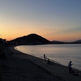夕闇どきの長垂海岸