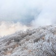 冬の韓国岳登山