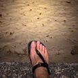 ルナサンダルで砂浜ラン
