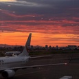 鮮やかな夕焼け