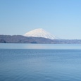 洞爺湖から見る羊蹄山