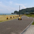 工事が始まった長垂海浜公園