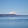 洞爺湖から見る羊蹄山