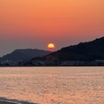 玄界灘に沈む夕日