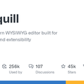 GitHub - quilljs/quill: Quill is a modern WYSIWYG editor built for compatibility and extensibility.