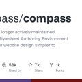 GitHub - Compass/compass: Compass is no longer actively maintained. Compass is a Stylesheet Authoring Environment that makes your website design simpler to implement and easier to maintain.