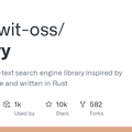 GitHub - quickwit-oss/tantivy: Tantivy is a full-text search engine library inspired by Apache Lucene and written in Rust