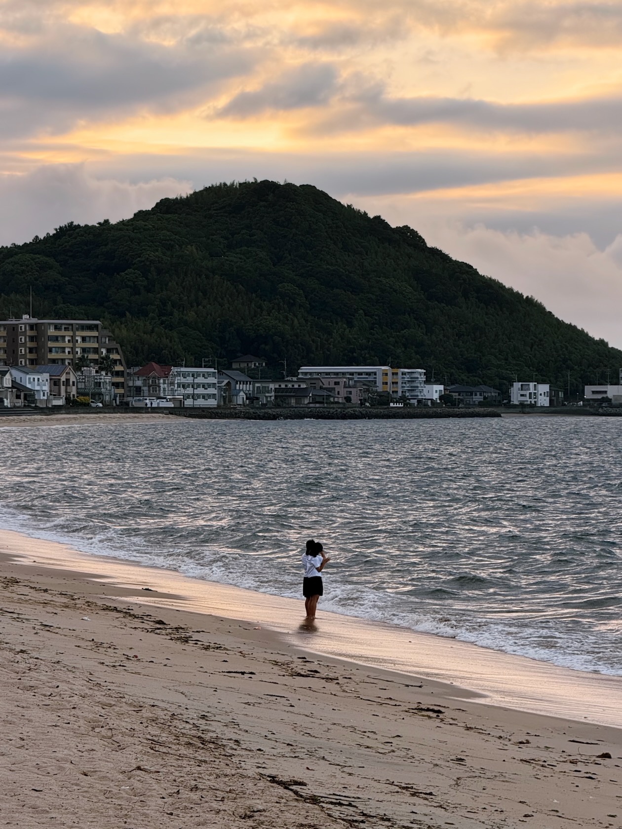 長垂海岸の夕景