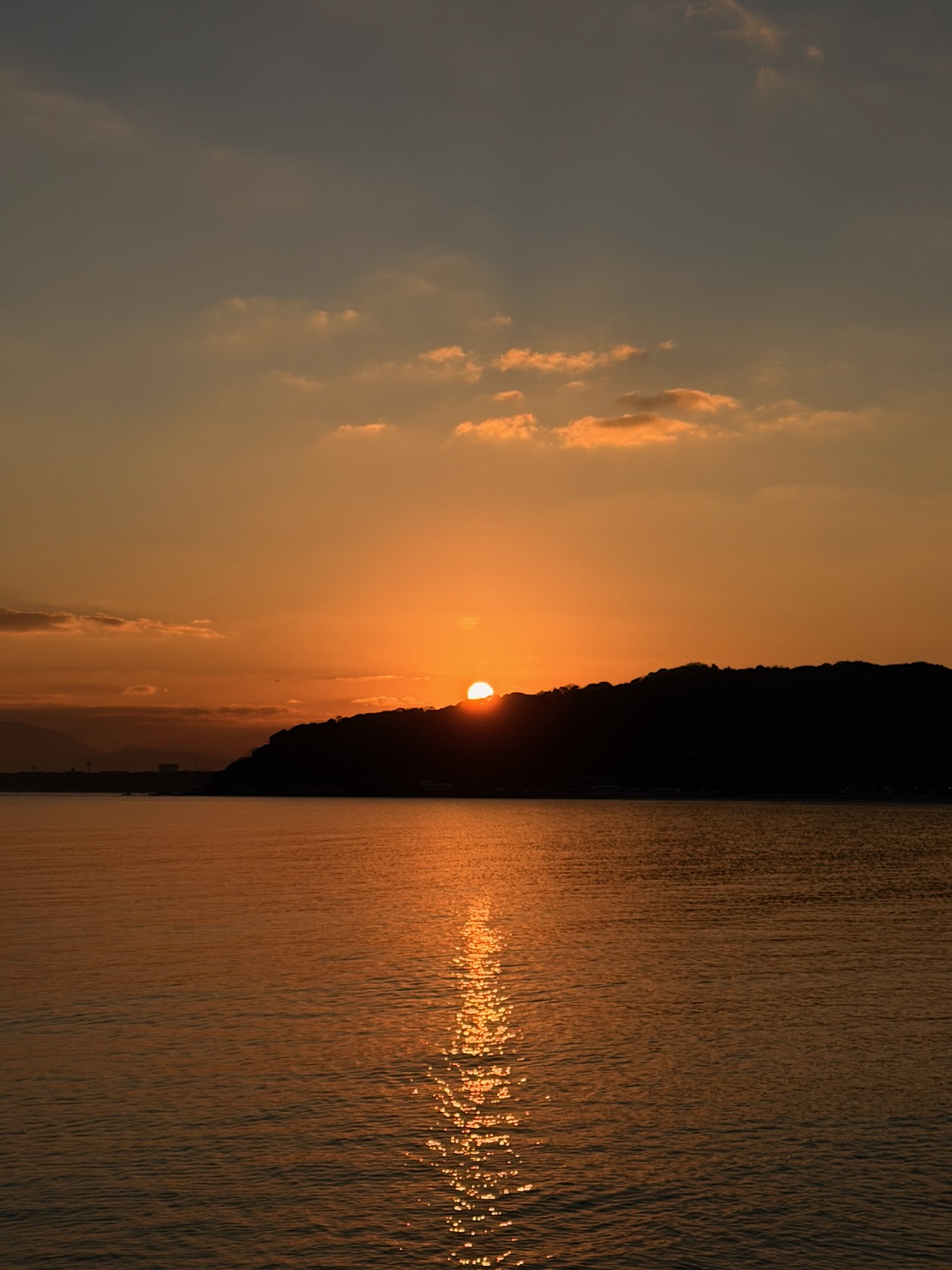 朝ランで見た日の出