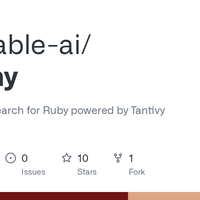 GitHub - altertable-ai/tantiny: Tiny full-text search for Ruby powered by Tantivy