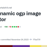 Add dynamic ogp image generator · morygonzalez/portalshit.net@17ba731