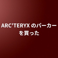 ARC'TERYX のパーカーを買った